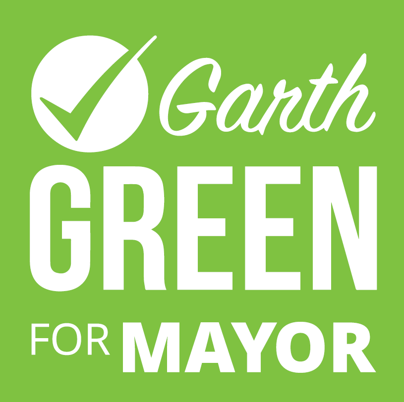 Garth Green for Mayor Sign